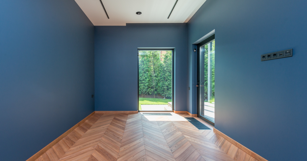 Room with Fresh Paint and New Flooring Giving the Space a Clean Updated and Refreshed Look