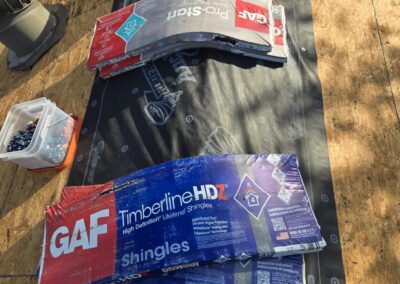 Gaf Timberline Hdz Shingles Staged on a Katy Roof