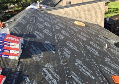 Synthetic Underlayment on a Katy Roof