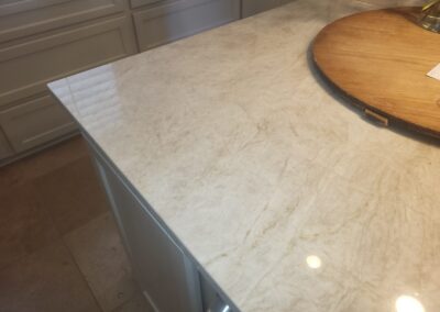Kitchen Island Stone Countertop Detail