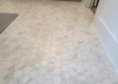 Hex tile Bathroom Flooring